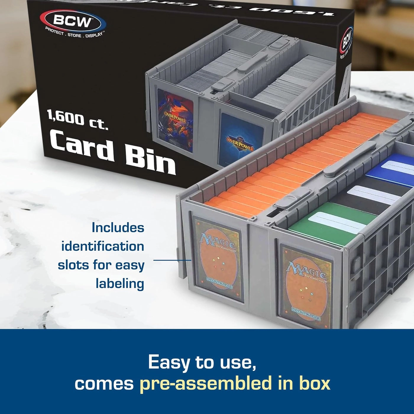 Collectible Card Bin - 1600 pcs Pack
