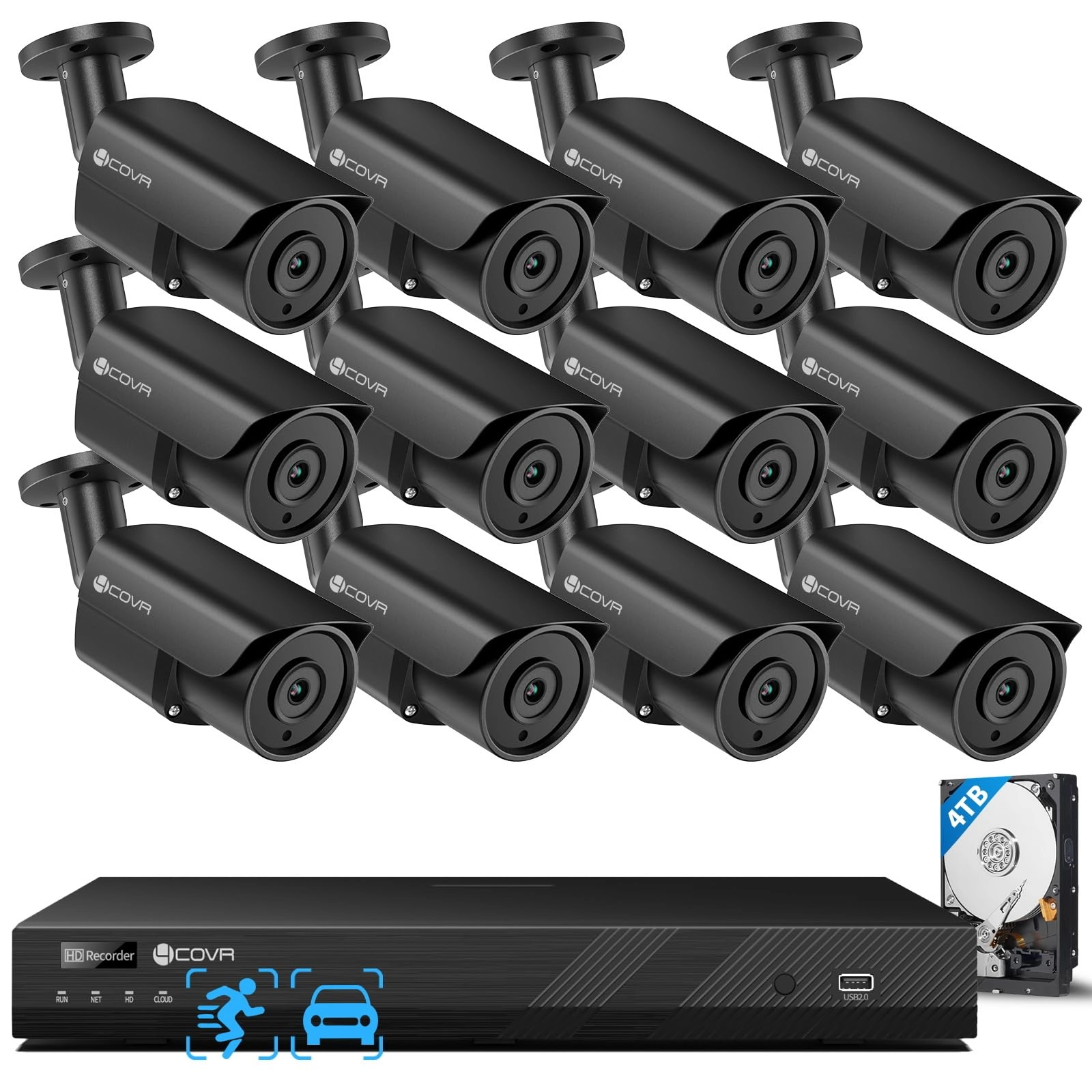 4COVR LY37EB8M1612 - 12Cams 16 4K UHD 2160p