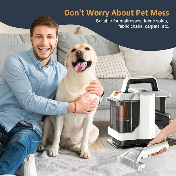 Carpet Cleaner - Portable Pet Stain Remover Lightweight