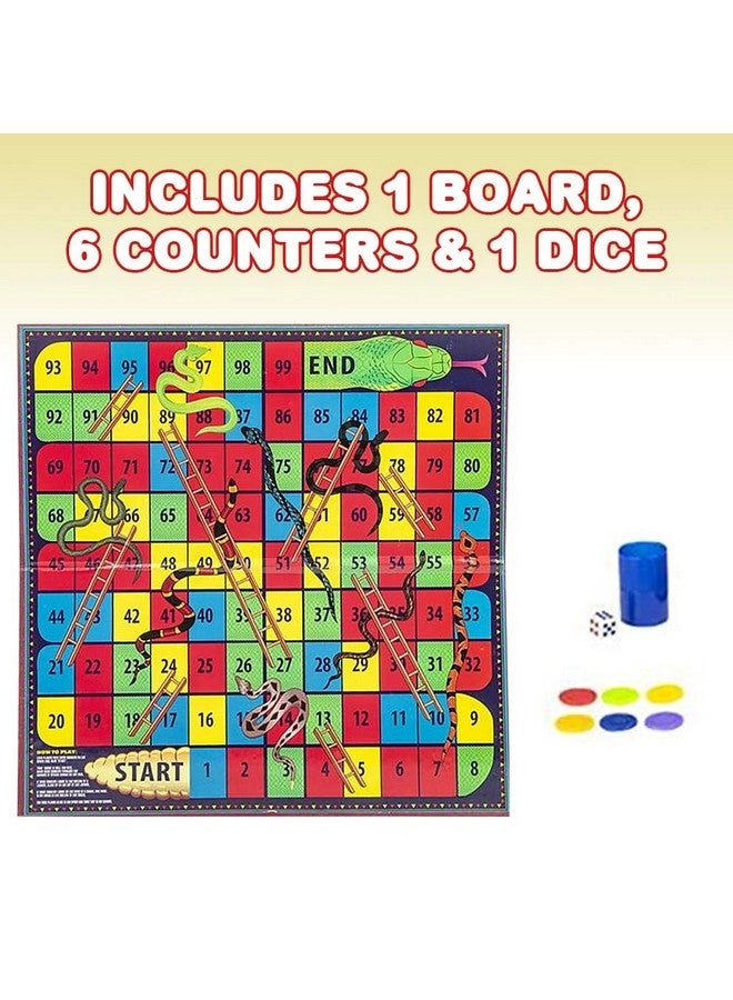 Snakes And Ladders - Complete Set 6 Pegs Dice
