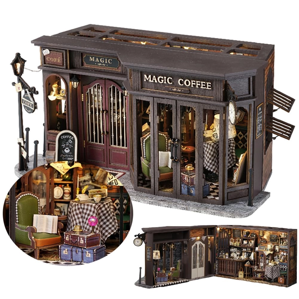 TOPBSFARNY Vintage Magic Coffee Shop