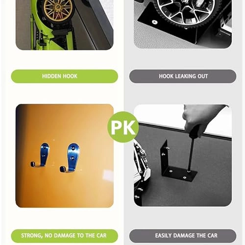 Display Wallboard - 50 x 3.5 x 80 cm for LEGO 42177 Mercedes-Benz G-Class Customizable