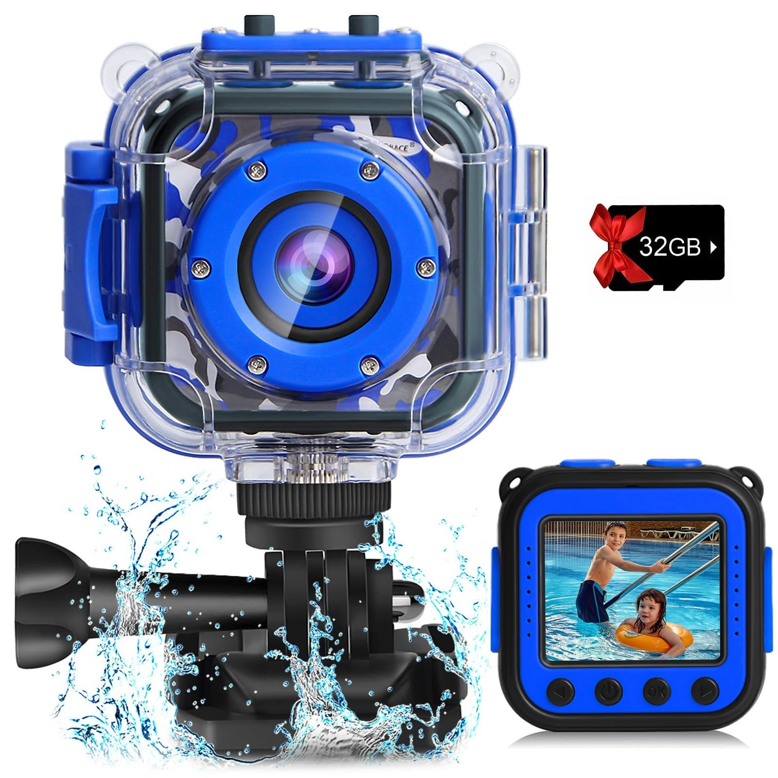 Kids Waterproof Camera 2K