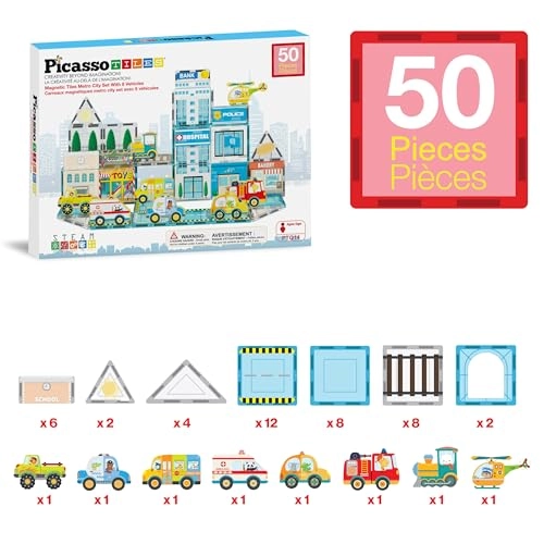 Metro City Magnetic Marvels Playset - 50pcs