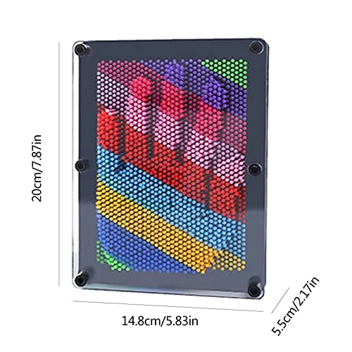 3D Pin Art Board - Rainbow Design Colorful