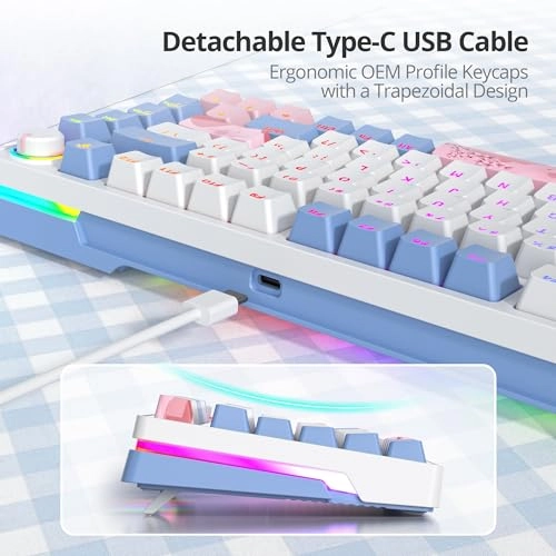 Retro Typewriter Mechanical Keyboard - Wired