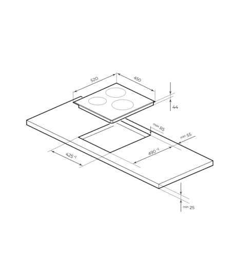 MEH451BL Ceramic hob