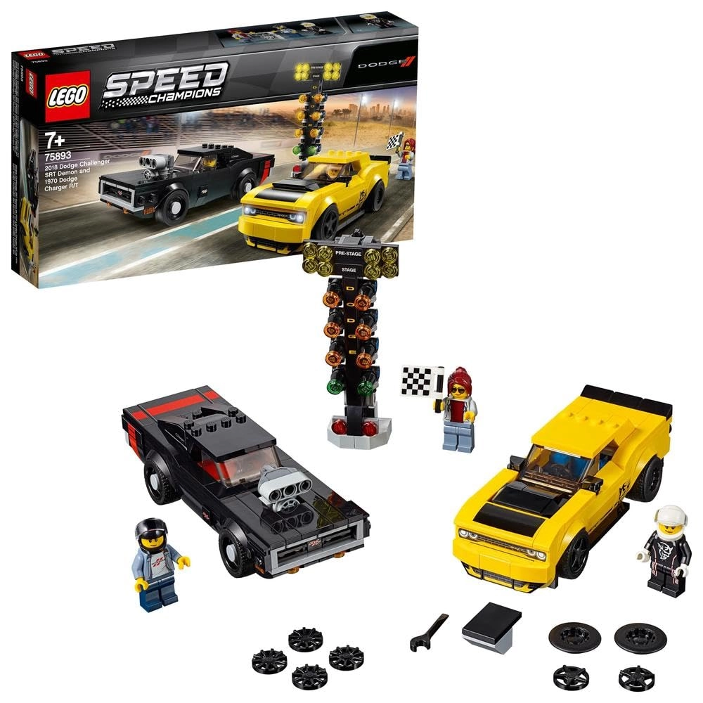 LEGO Speed Champions 2018 Dodge Challenger SRT Demon and 1970 Dodge Charger R/T (75893)
