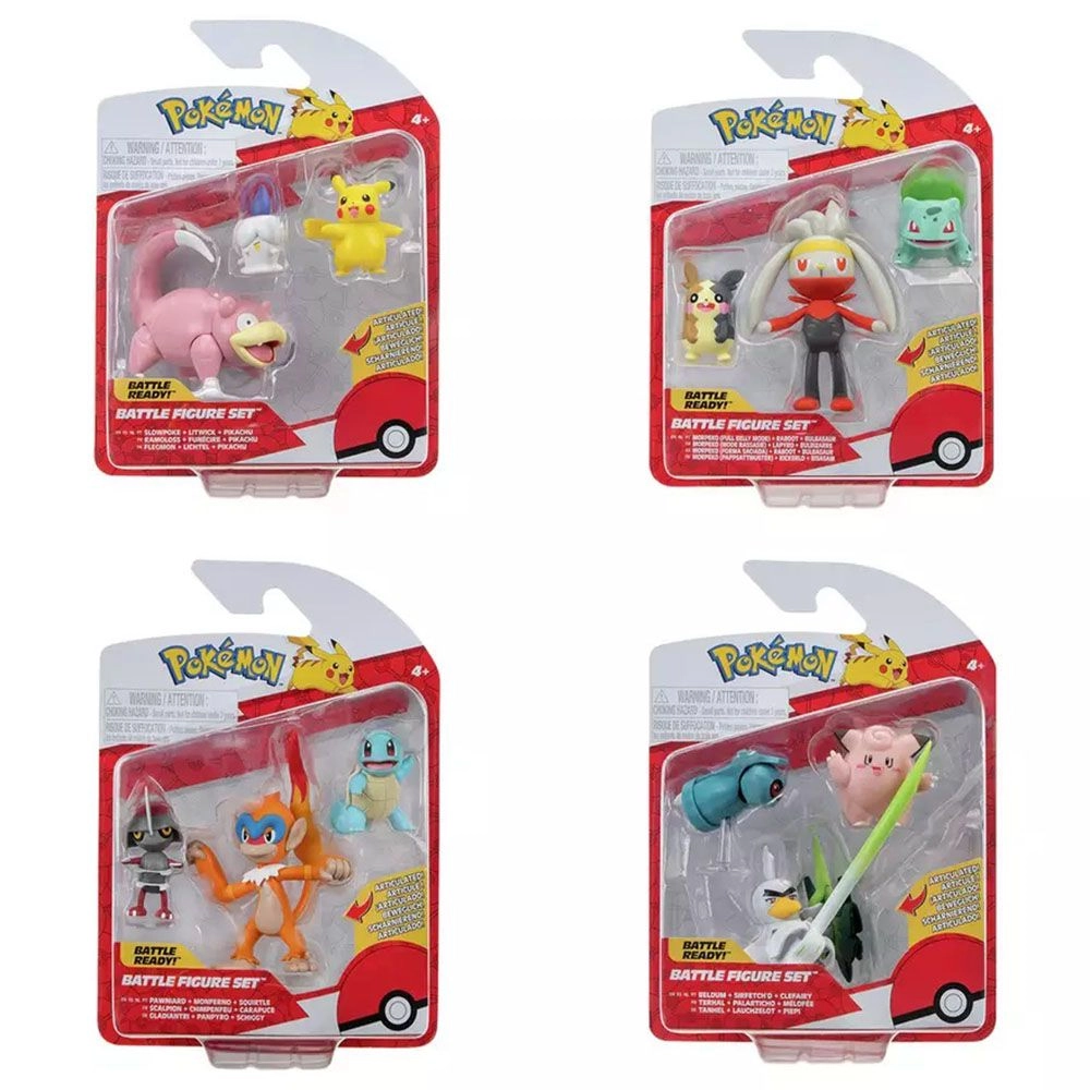 Jazwares Pokemon Battle - Battle Pack (95155) 3 pcs