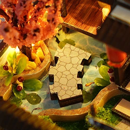 DIY Miniature Dollhouse Kit - 3D Wooden LED Light