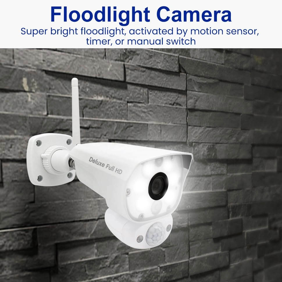 Deluxe Wireless Security Camera System 1080p