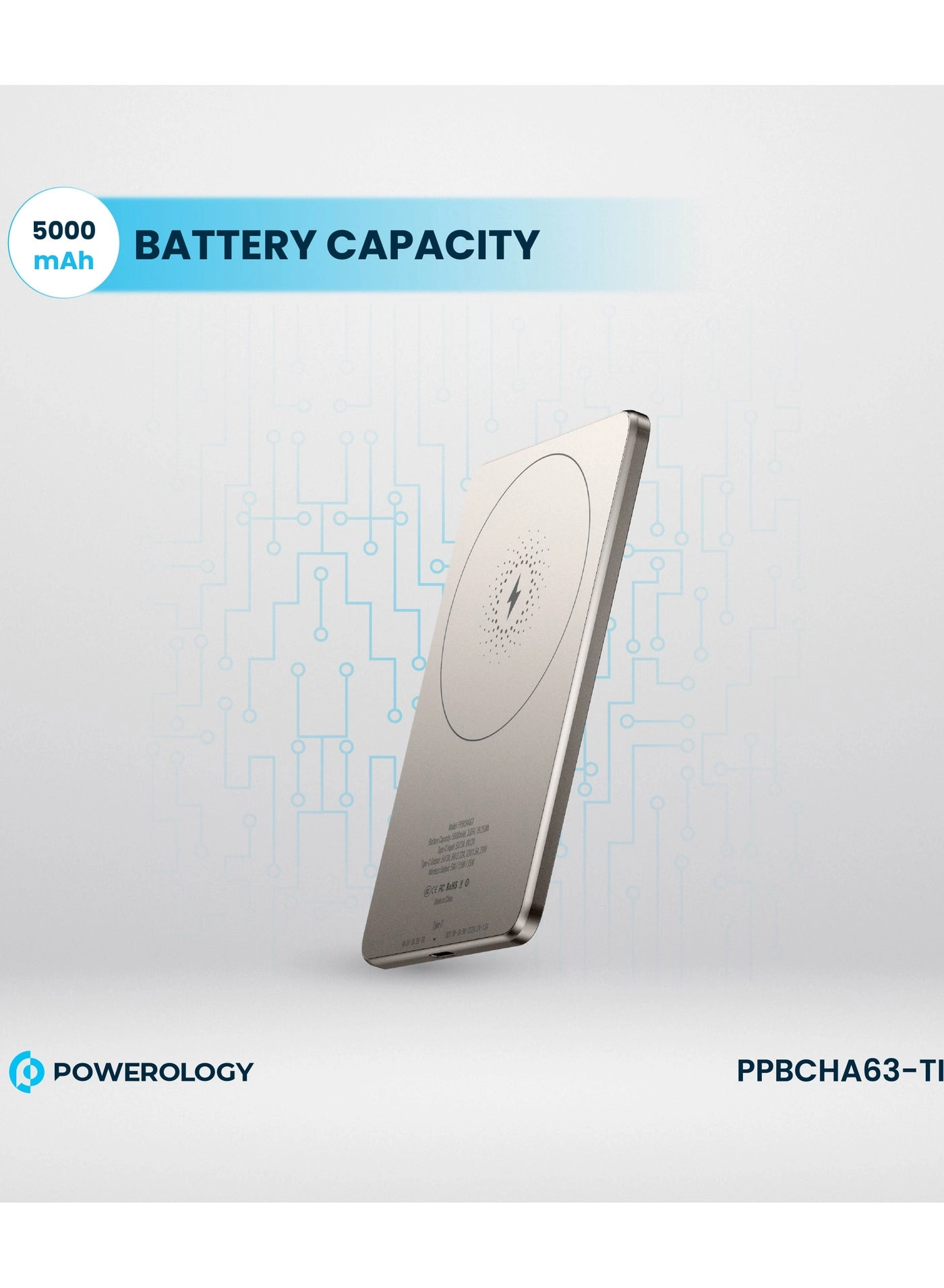 PPBCHA63-GY - 5000mAh 15W