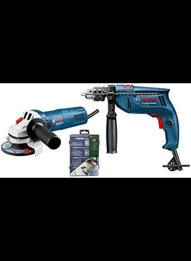 Bosch Impact Drill + Angle Grinder