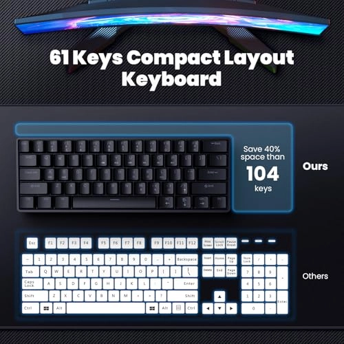 60% Mechanical Gaming Keyboard - Wired