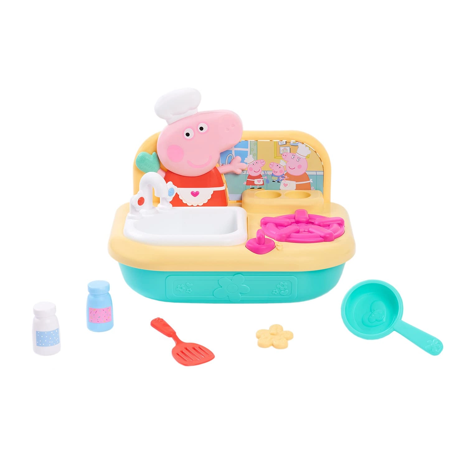 Just Play Peppa Pig Cooking Fun Tabletop Kitchen - 6 pcs