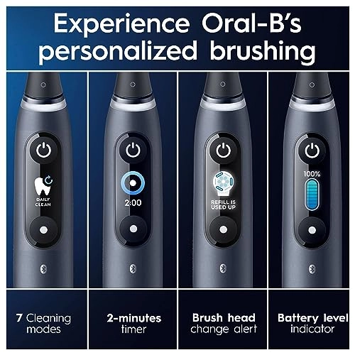 iO9 - 3 Toothbrush Heads Charging Travel Case 7 Modes