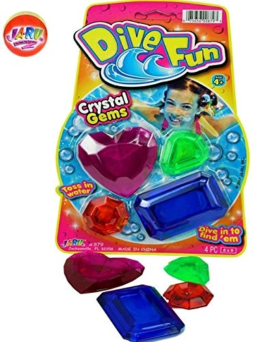 Dealzlot LLC Diving Gems - 4 gems + Collectable Bouncy Ball
