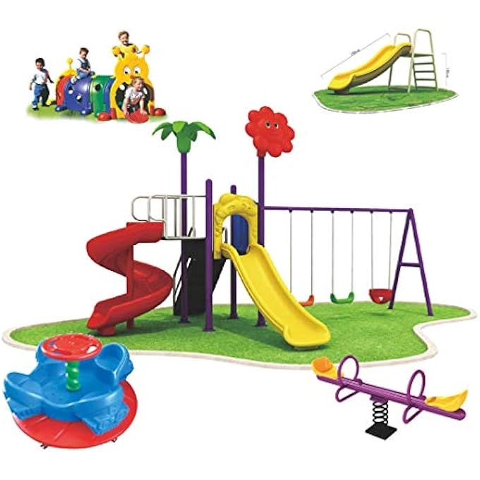 rayihni RW-12045 - KIDS OUTDOOR ADVENTURE PLAYSET PLAY-GROUND TOYS 630X400X330CM