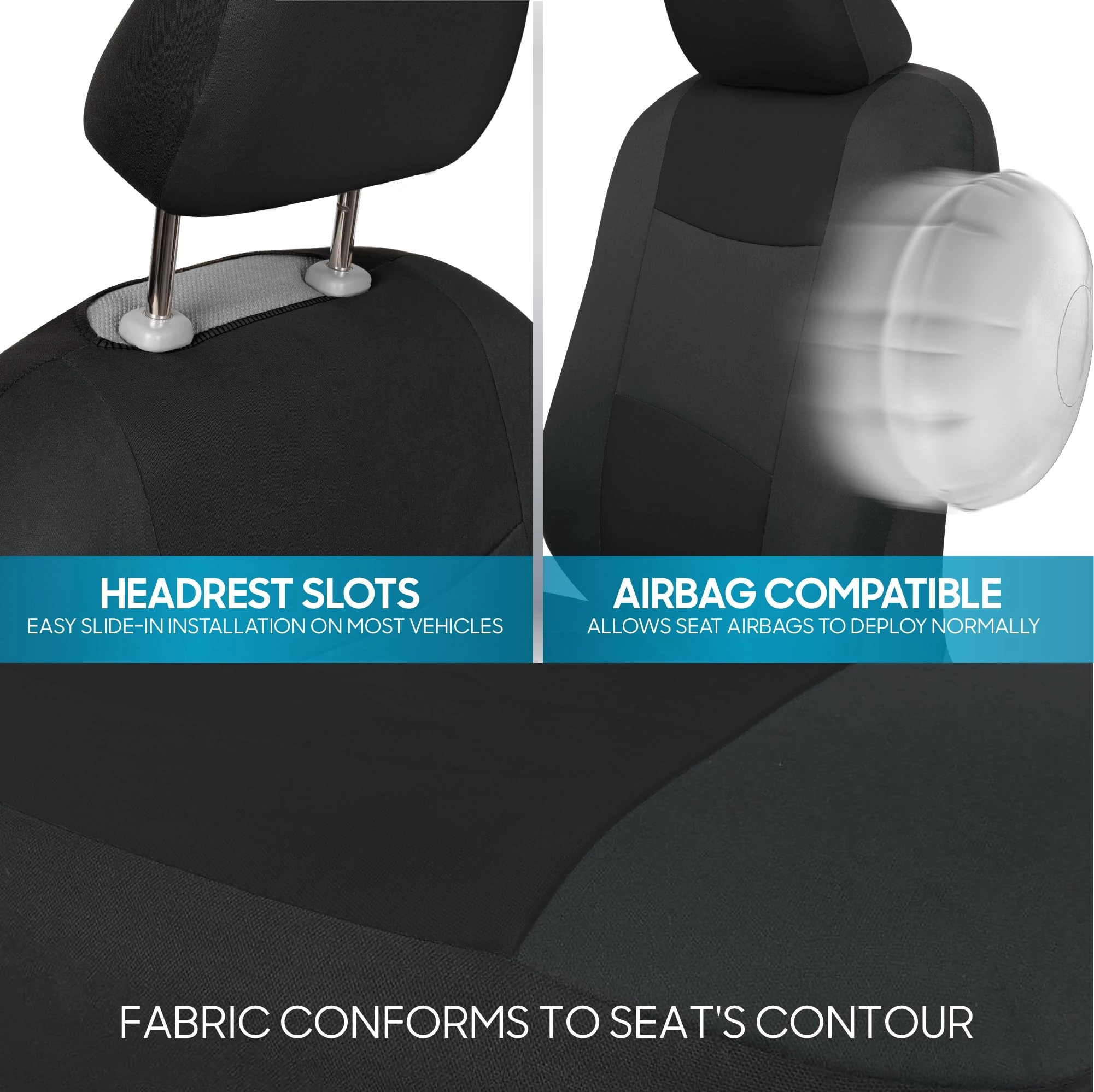 PolyPro Car Seat Covers - Solid Beige Universal Fit
