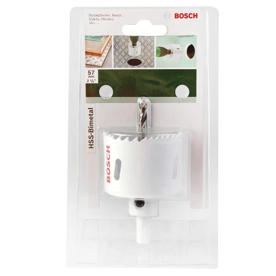 Bosch HSS Bi-Metal Hole Saw - 57 millimeter Most Drills