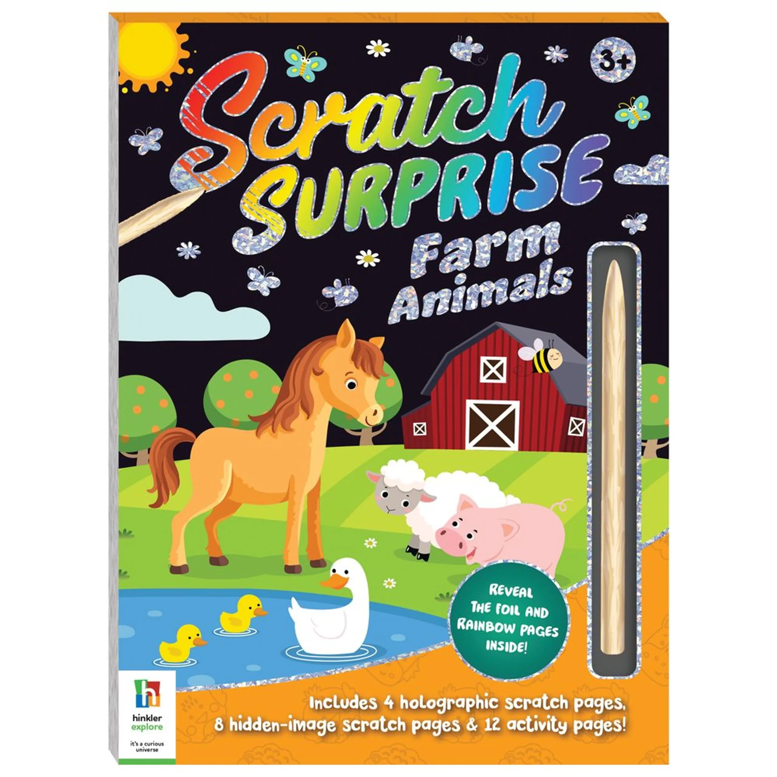Hinkler Scratch Surprise Art & Craft Activity Kit - 3+ years
