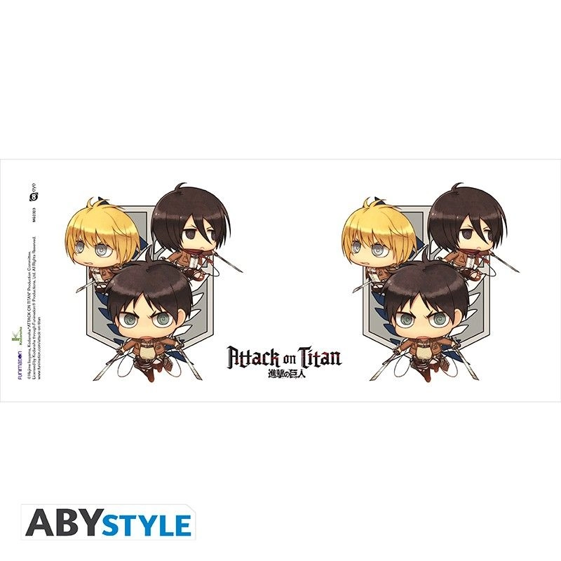Attack On Titan Chibi Trio Mug - 320 ml