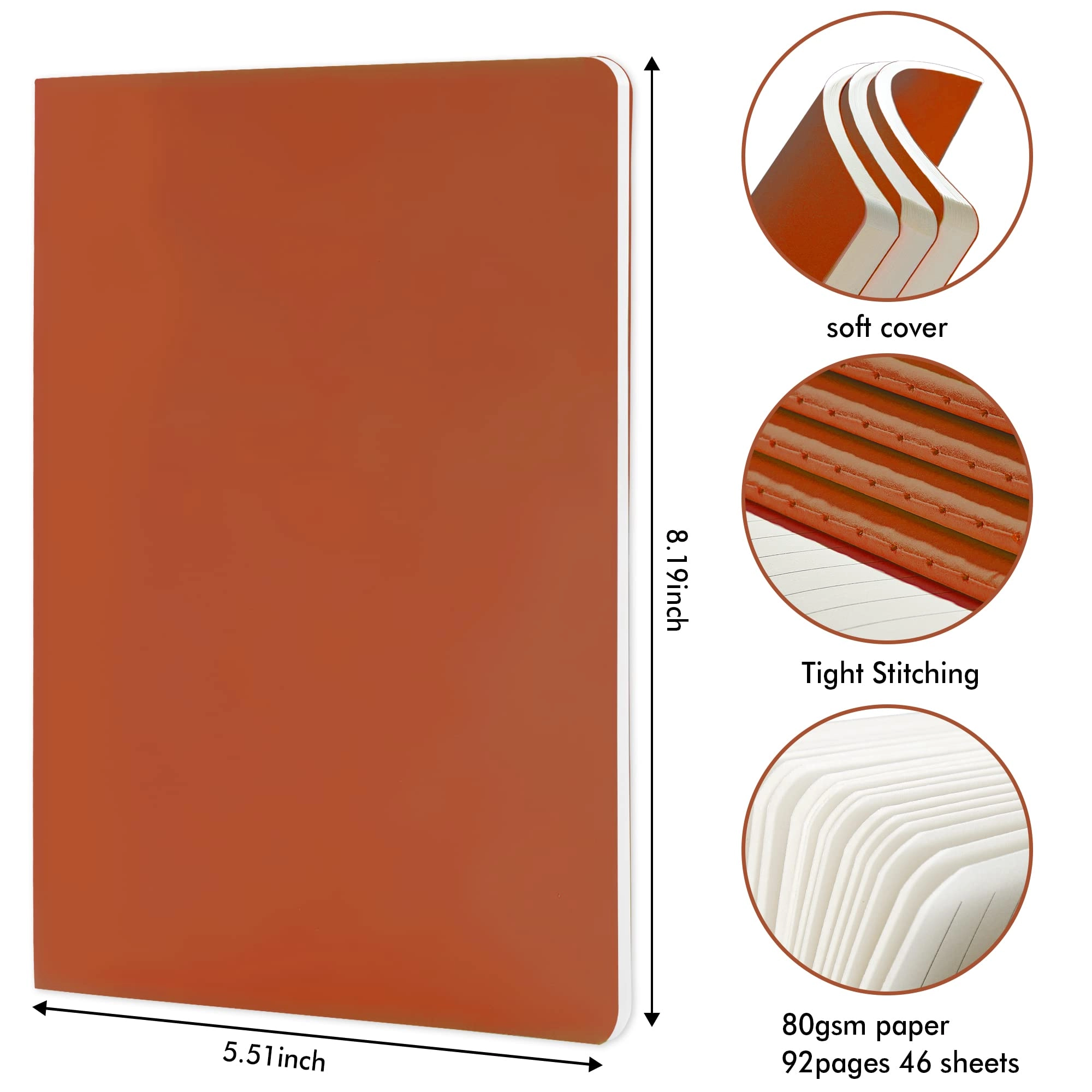 Soft Cover Notebook A5 Softcover - Lined 46 Sheets