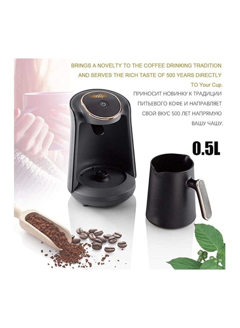 Automatic Turkish Coffee Maker - Cordless 0.5L (4 Cups) Boil-dry Protection