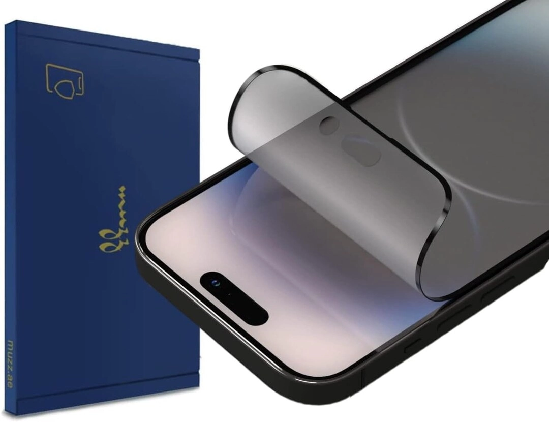 Muzz International 3D Impact Matte Screen Protector for iPhone 15