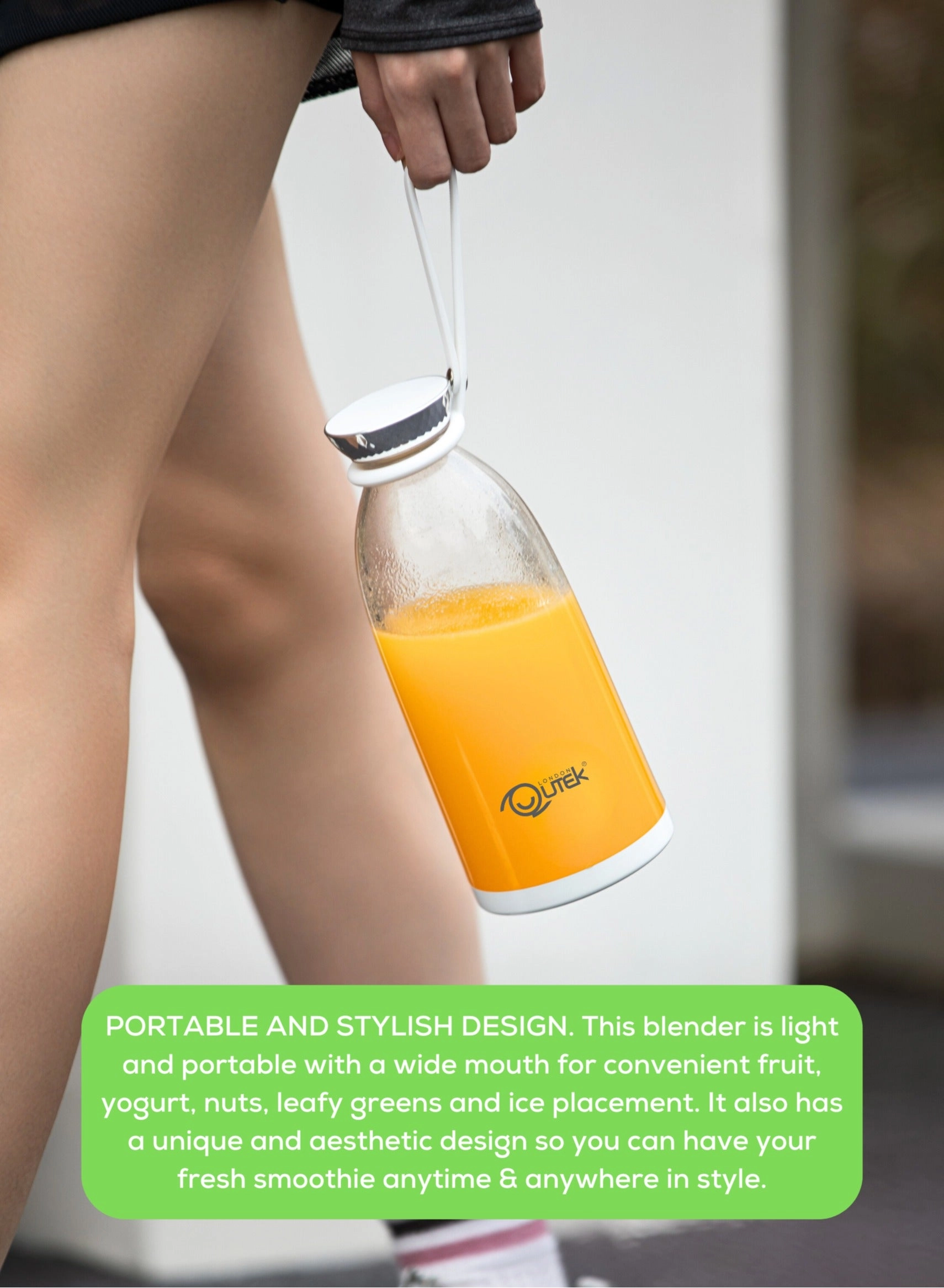 FreshBlend - 6 Stainless Steel Blades Type-C USB Rechargeable Food-Grade ABS