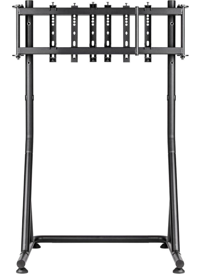 Triple Racing Monitor Stand - three 32” 75x75 mm 100x100 mm 200x100 mm 200x200 mm