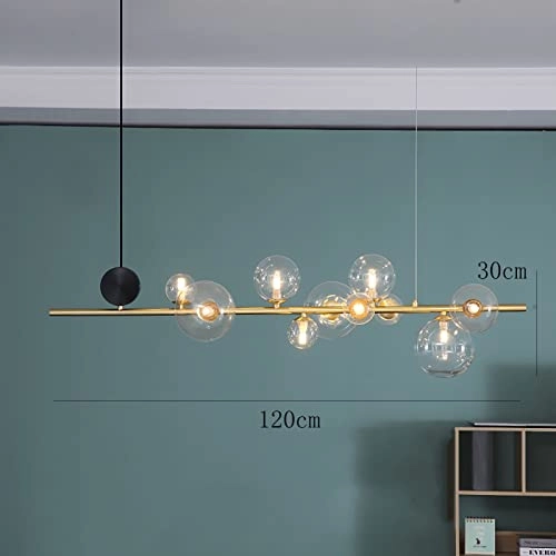 Molecular Chandelier - G9 Copper and glass 90*27*30cm