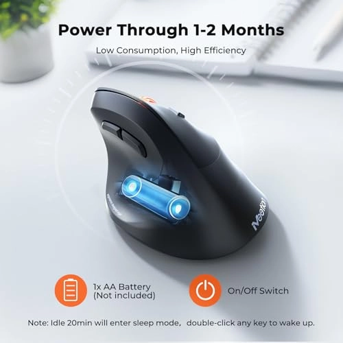 Ergonomic Vertical Mouse - Bluetooth, USB