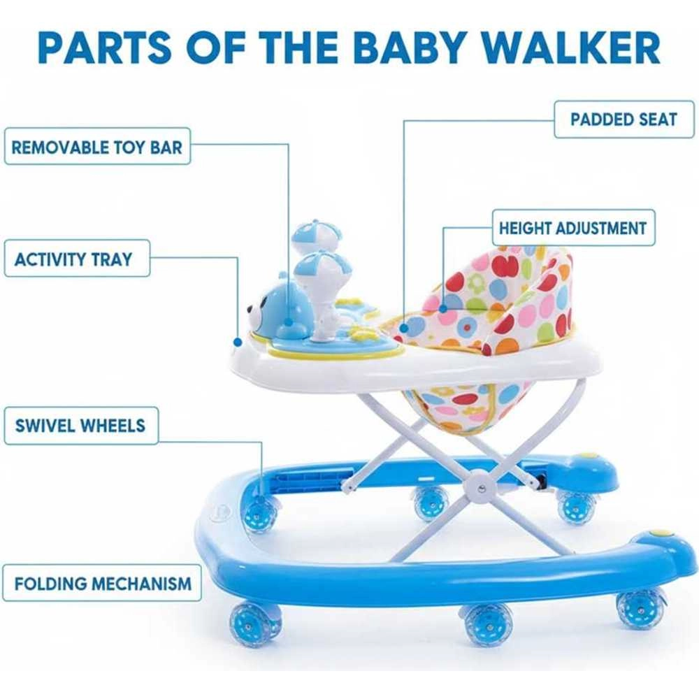 Baby Walker - With Wheels 3 Height Positions