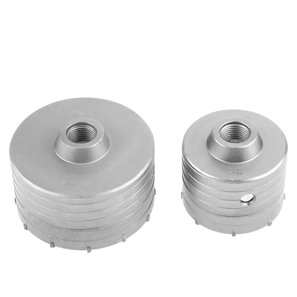 Core Drill Bit Set - 35mm 40mm 50mm 65mm 82mm 110mm Brick Concrete Cement Stone Granite Marble