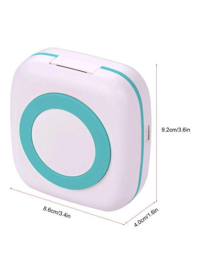 Wireless Mini Photo Printer White/Green
