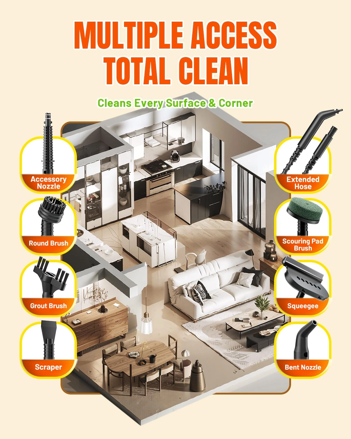 Handheld Steam Cleaner - 650ML