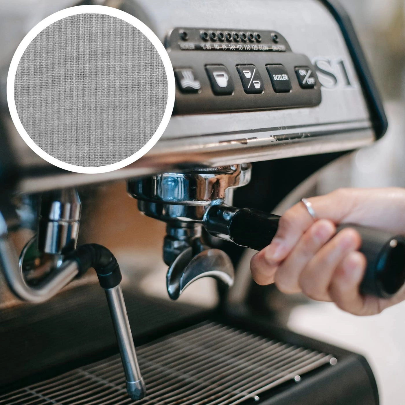 Espresso Filter Mesh Screen - Size 1 Stainless Steel