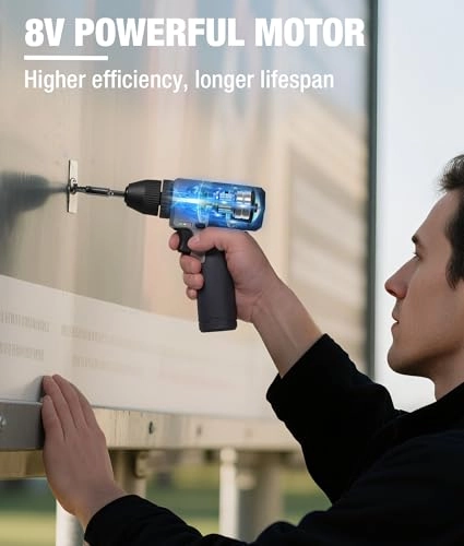 Cordless Drill Driver - 2 Ah 8V