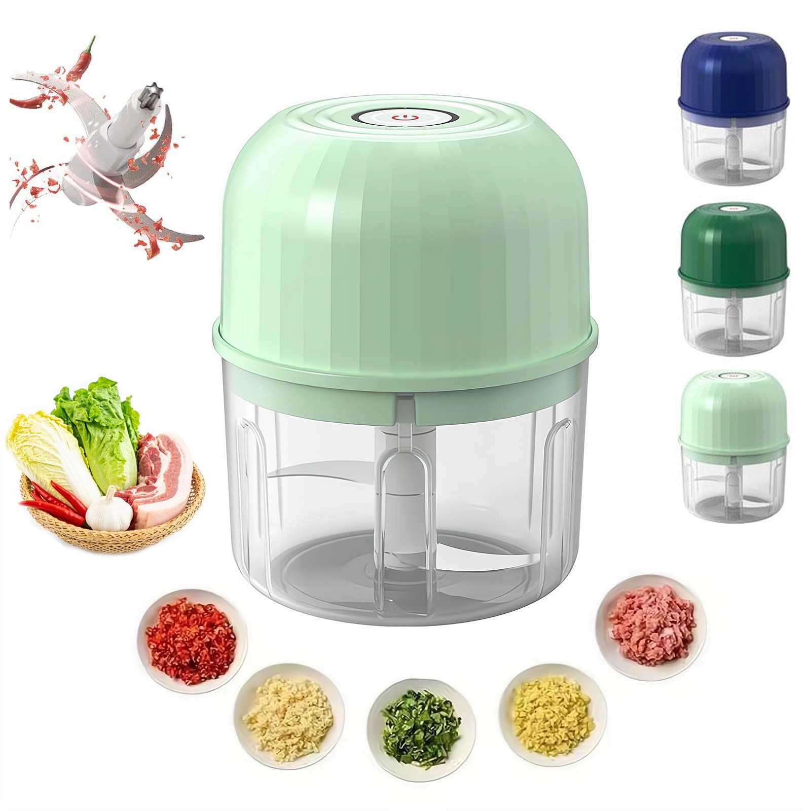 HAITUNGOU Electric Garlic Chopper - 260ml Type-C
