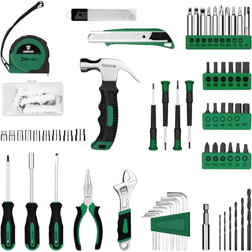 Cordless Drill + Toolbox + Hand Tool Set - 8V