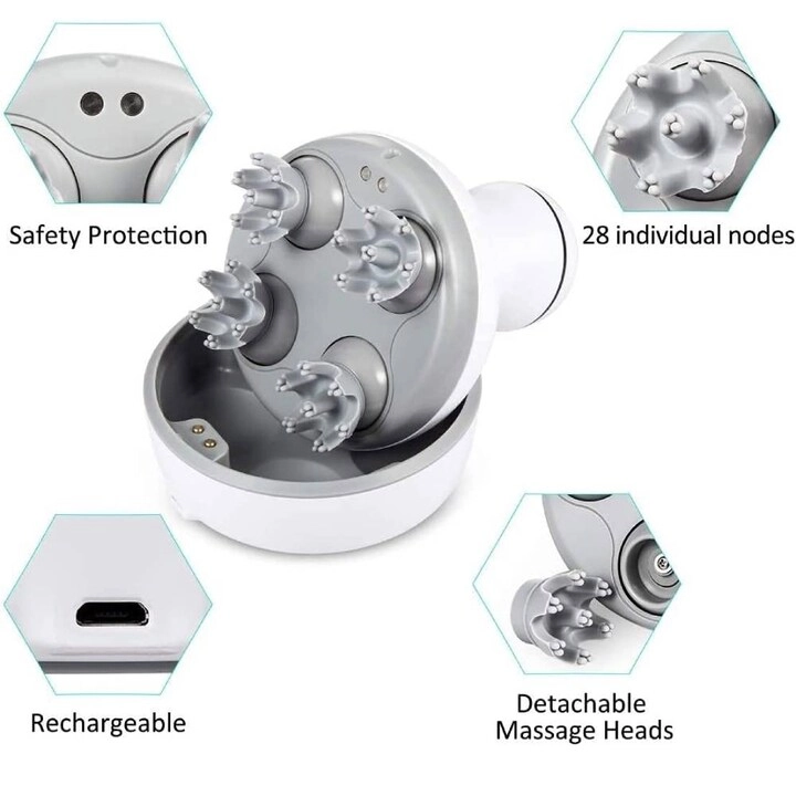 Head Massager - Rechargeable 3D Scalp