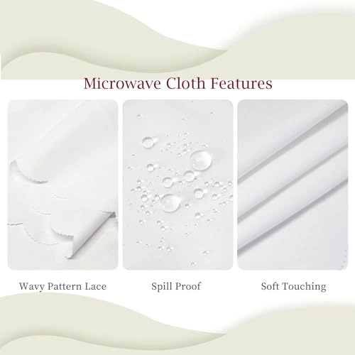 Microwave Oven Cover - 100 x 35 cm Waterproof Serinity Wave Design