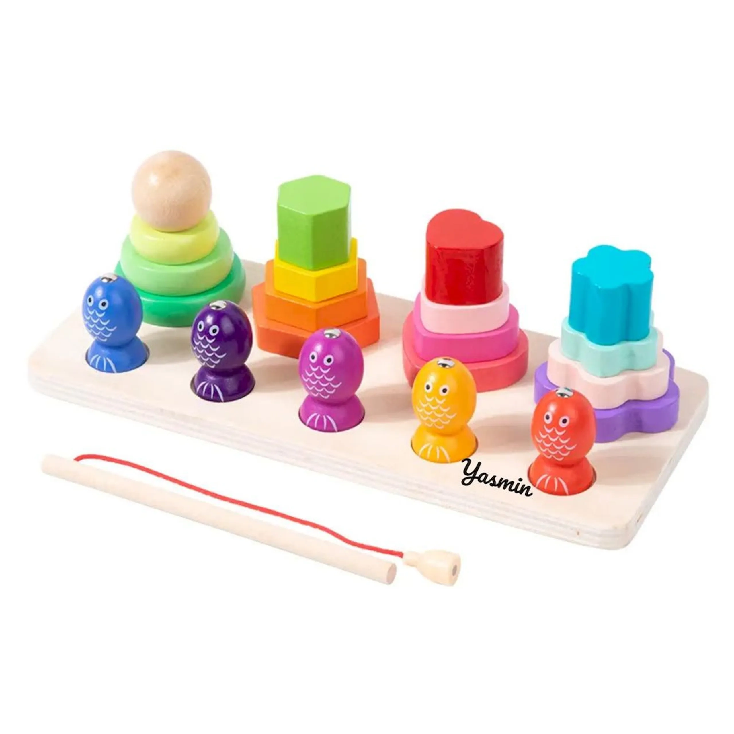 Factory Price 4 Column Tower And Magnetic Fishing Game - Suitable for 3 years & above