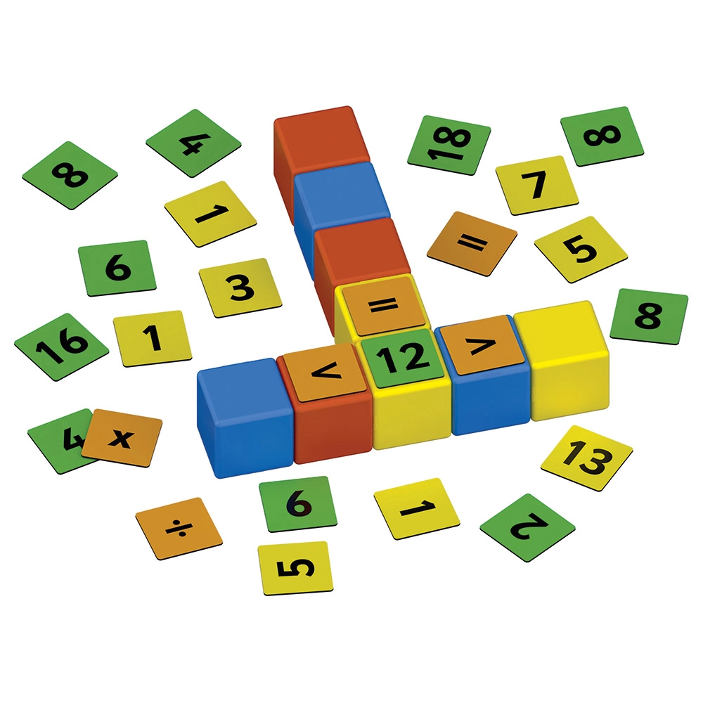 Magicube Math Building And Clips - 55 pcs
