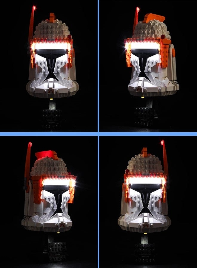 LED Light Kit - Compatible with Lego Clone Commander Cody Helmet 75350 DIY Lighting Set