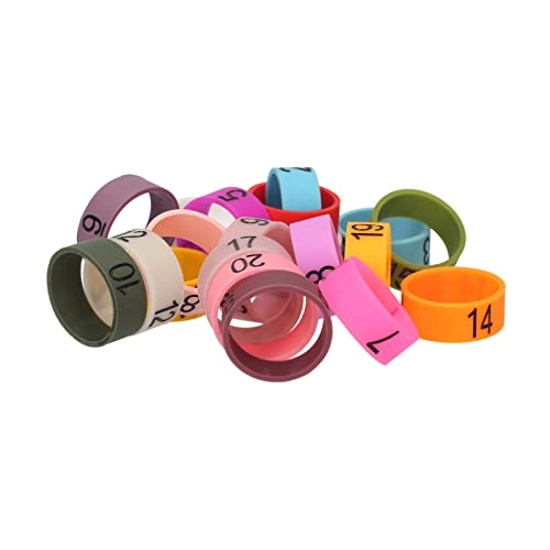Microphone ID Rings Wired Microphone 20 PCS Multicolor Soft Silicone