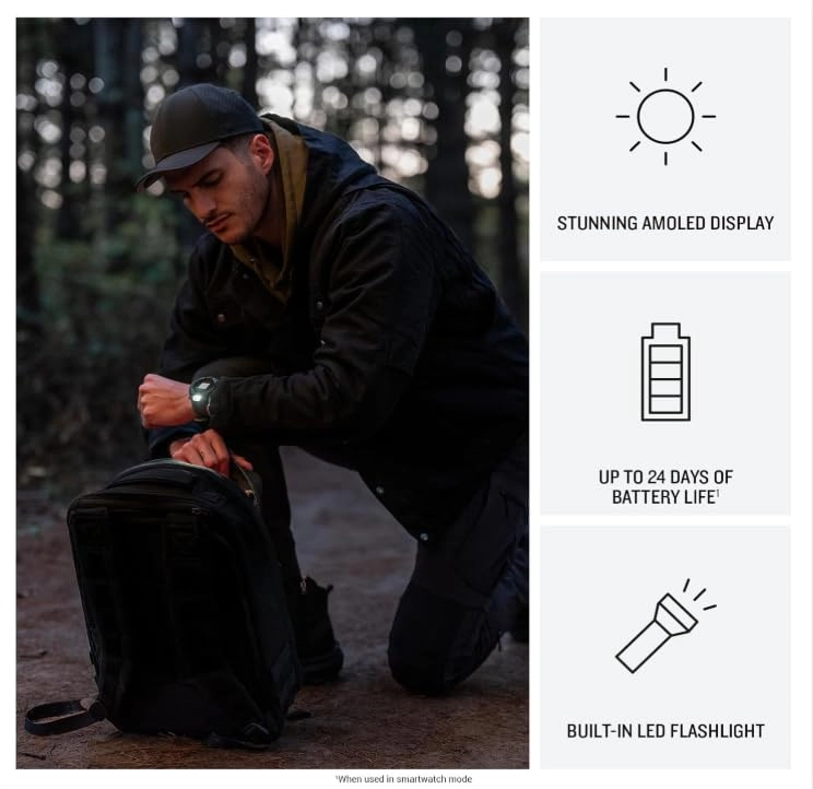 Instinct 3 Solar 50mm Fiber-reinforced polymer GPS + Power Bank