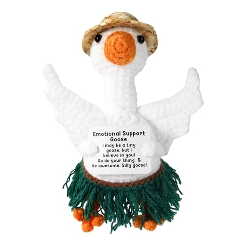 Positive Knitted Goose - 13 x 8 x 0.99 cm
