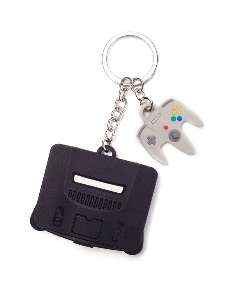 DIFUZED Nintendo 64 + Controller 3D Rubber Keychain